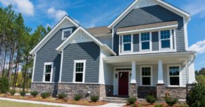 Trending Exterior House Colors for 2021, bluish gray