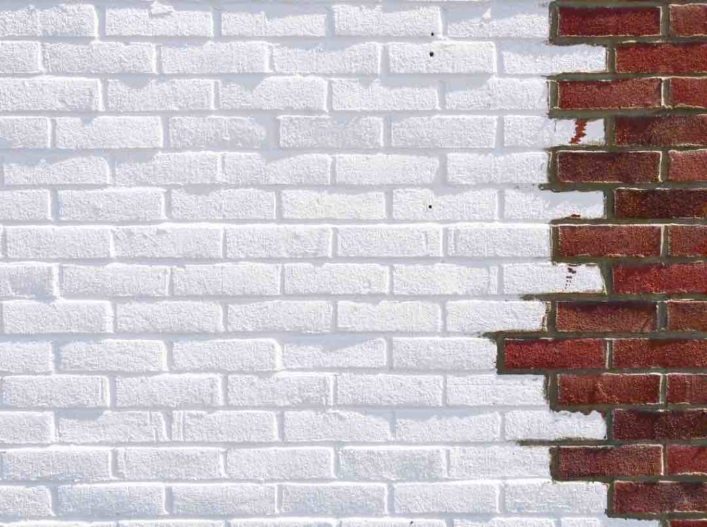 Limewash vs. Whitewash vs. Paint: Brick Fireplace